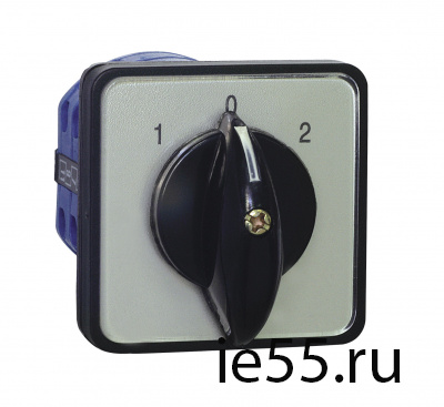Кулачковый переключатель LW32-25/1 , 25А, 1Р, "1-0-2" (CHINT)